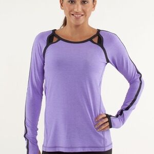 Lululemon womens Long Sleeve Team Spirit Running Shirt